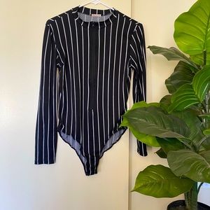 Black long sleeve bodysuit